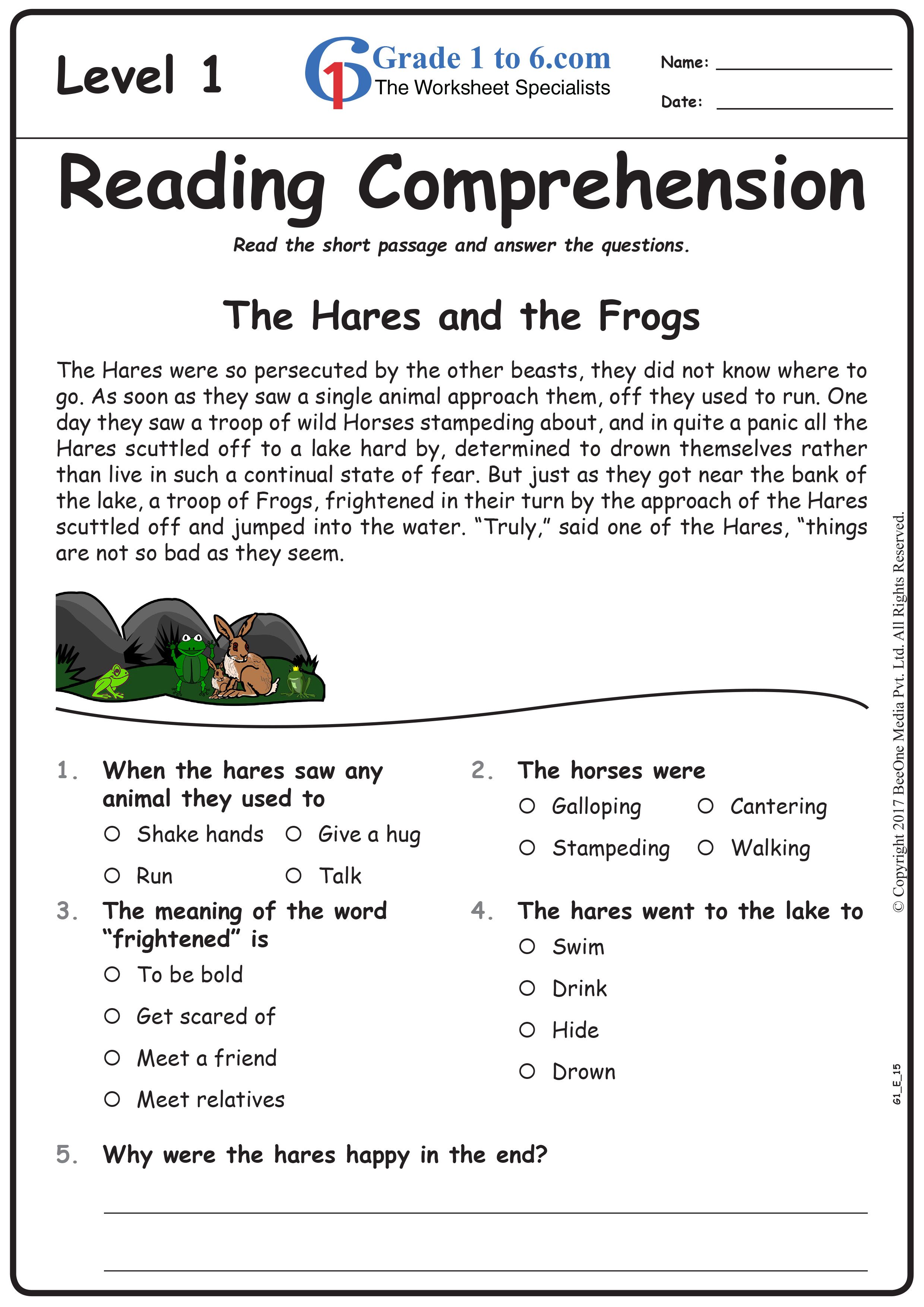 research about reading comprehension level